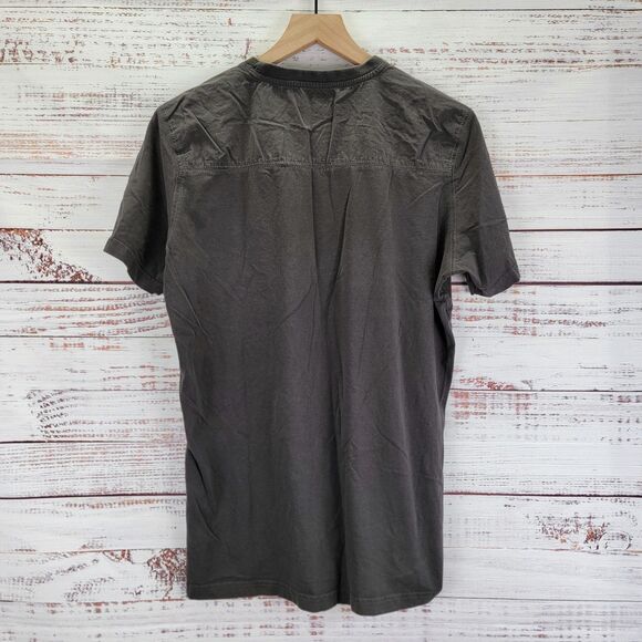 Kuhl Wildfibre Organic Cotton Mens M T Shirt Pocket Short Sleeve Gray Outdoor - Picture 8 of 9
